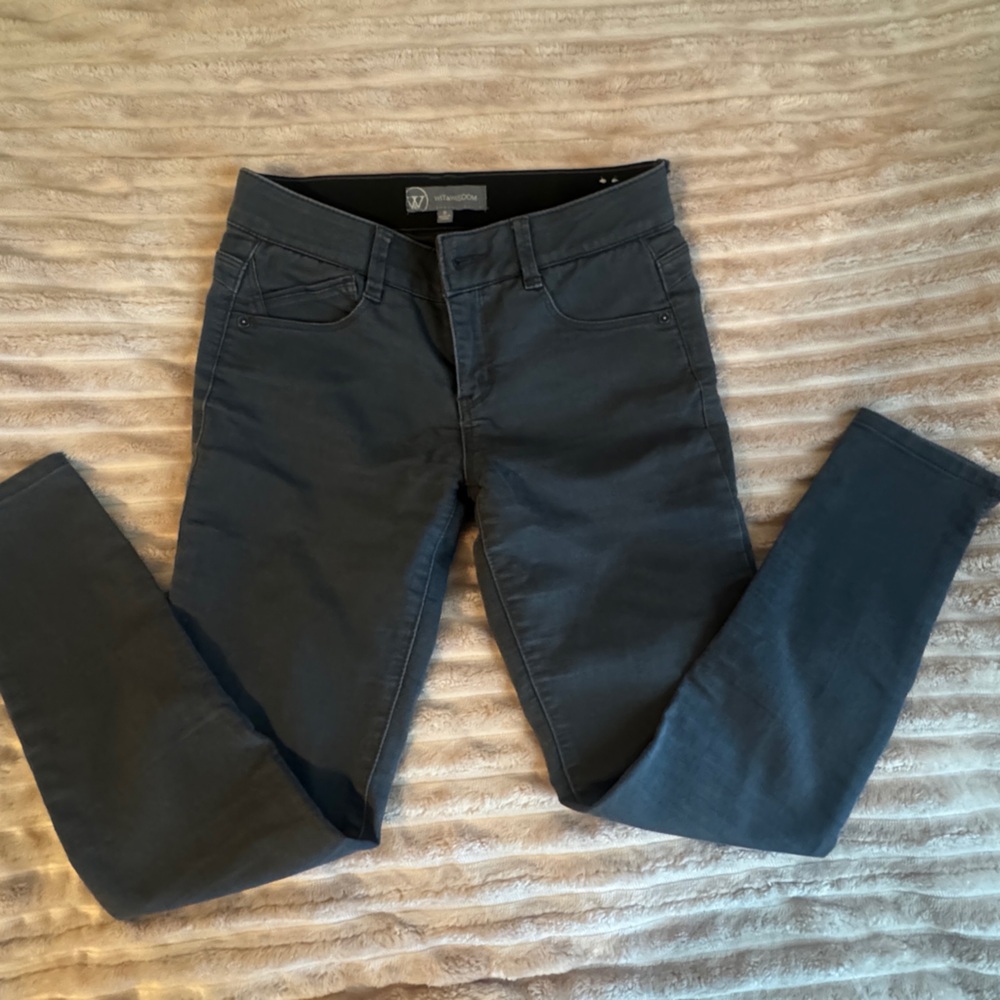 Wit & Wisdom Women's Slim Grey Pants